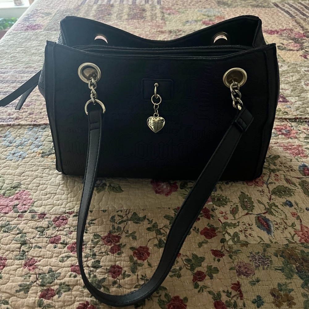 RARE Juicy couture shoulder bag black & gold